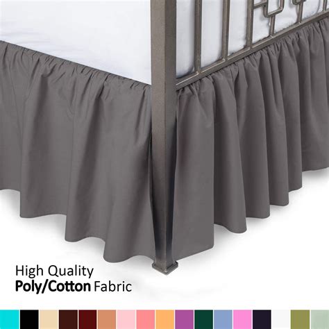 bed skirts 18 drop|bed skirt 18 inch drop.